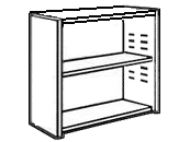 Beachcomber Bookcase w\/1 Fixed Shelf & 1 Adjustable Shelf